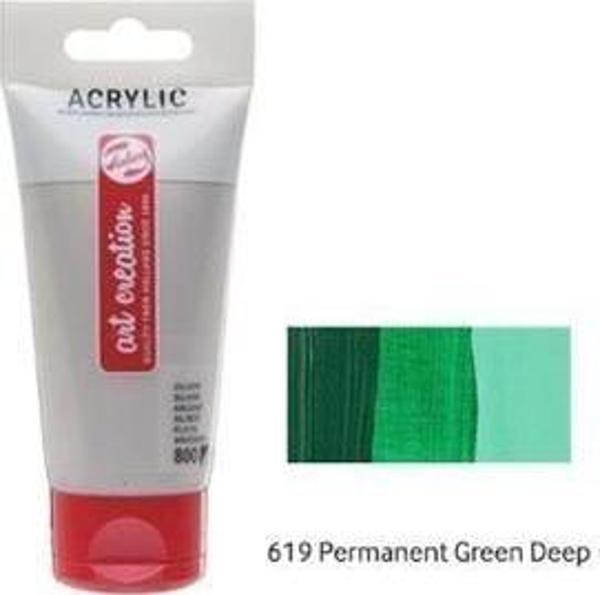 Talens Akrilik Boya 619 75ml. Perm.Green Dp. - Image 1