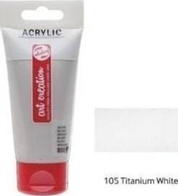 Talens Artcreation Akrilik Boya 75ml - 105 Titanium White - Image 1