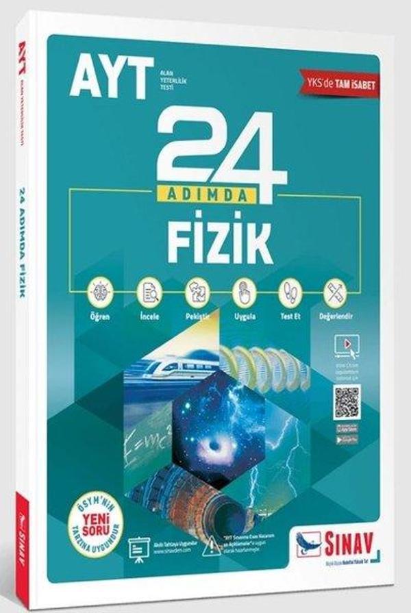 AYT 24 Adımda Fizik Konu Anlatımlı Soru Bankası - Sınav Dergisi Yayınları - Image 1