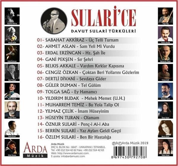 Arda Müzik Sulari'Ce - Davut Sulari Türküleri (Cd) - Image 1