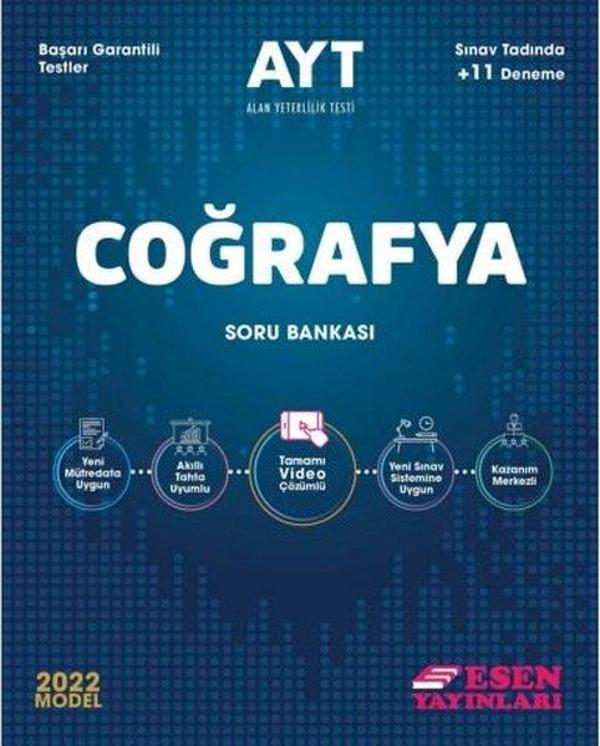 2022 AYT Coğrafya Soru Bankası - Esen Yayıncılık - Eğitim - Image 1