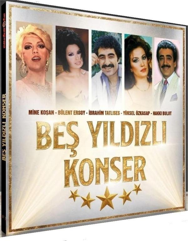 türküola müzik Beş Yıldızlı Konser -İbrahim Tatlıses / Bülent Ersoy / Mine Koşan / Yüksel Özkasap / (Cd) - Image 1