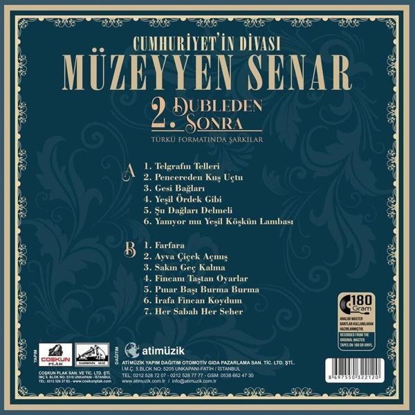 coşkun plak Müzeyyen Senar - 2. Dubleden Sonra (Plak) - Image 1