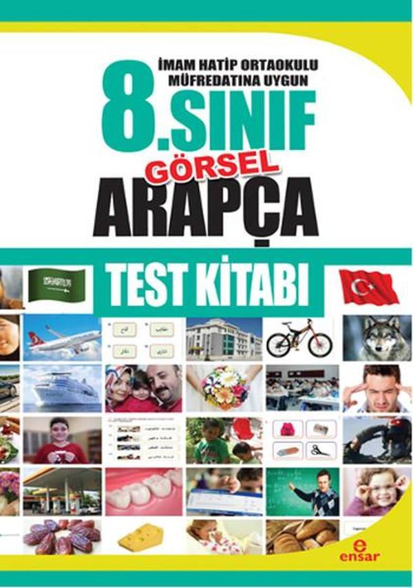İmam Hatip Ortaokulu Müfredatına Uygun 8. Sınıf Görsel Arapça Test Kitabı - Ensar Neşriyat - Image 1