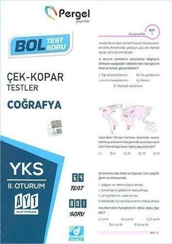 AYT Coğrafya Çek Kopar Testler - Pergel - Image 1