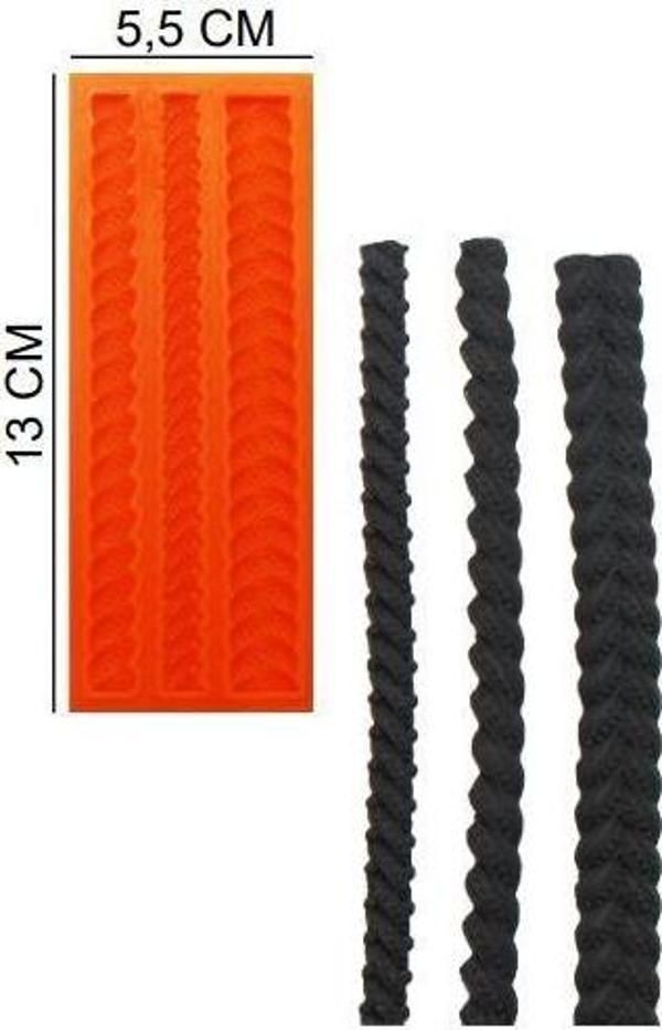 ŞEKER HAMUR KALIBI SİLİKON BURMA ZİNCİR 5,5*13 CM - Image 1