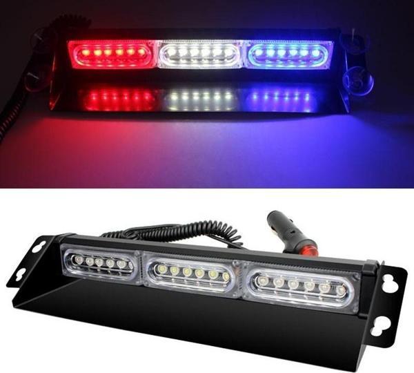 Space Led Lamba 13 fonksiyonlu çakar lamba 18 led 12-30v kırmızı-mavi-beyaz - Image 1