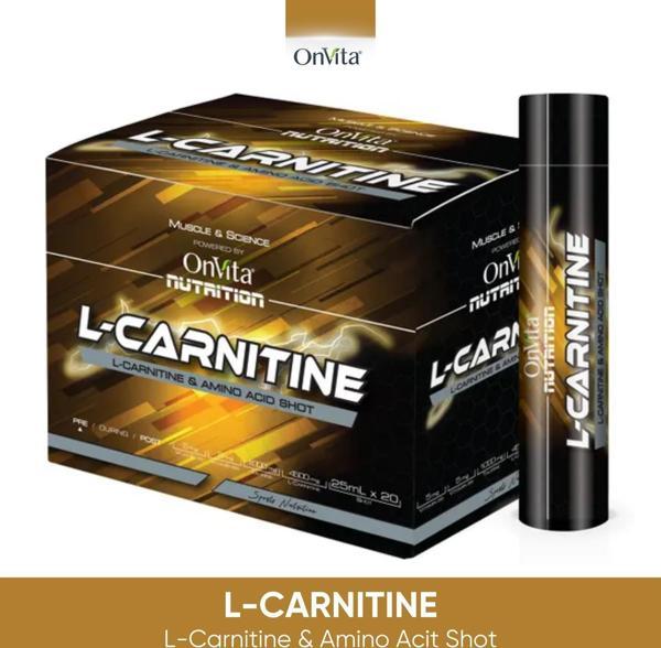 Onvita Nutrition L-Carnitine 20 Shot 25 ml 8683148630852 - Image 1