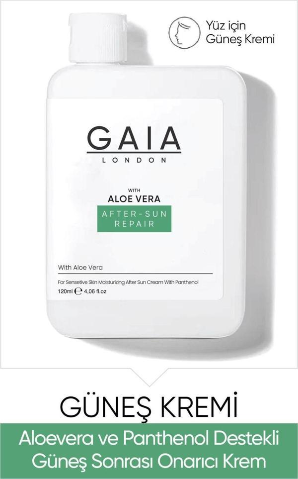 Gaia London Güneş Sonrası Aloe Veralı, Kızarıklığa, Soyulmaya, Pul Pul Dökülmeye Karşı 100Ml Krem Jel - Image 1