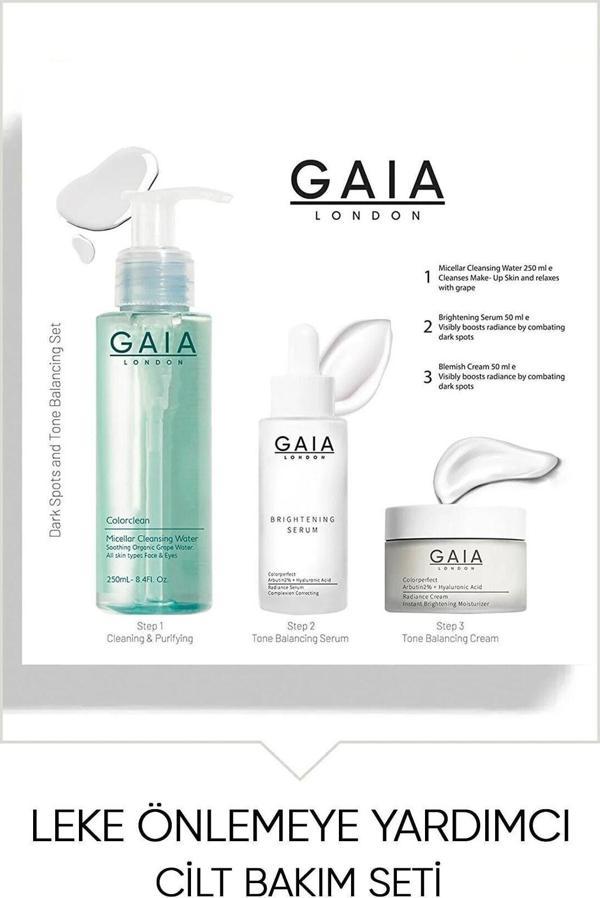Gaia London Leke Önlemeye Yardımcı Aydınlatıcı Ve Gözenek Sıkılaştırmayı Hedefleyen Cilt Bakım Seti. - Image 1