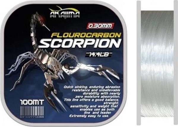 Akajima Scorpion Fluorocarbon Misina 100 mt 0.60 mm - Image 1