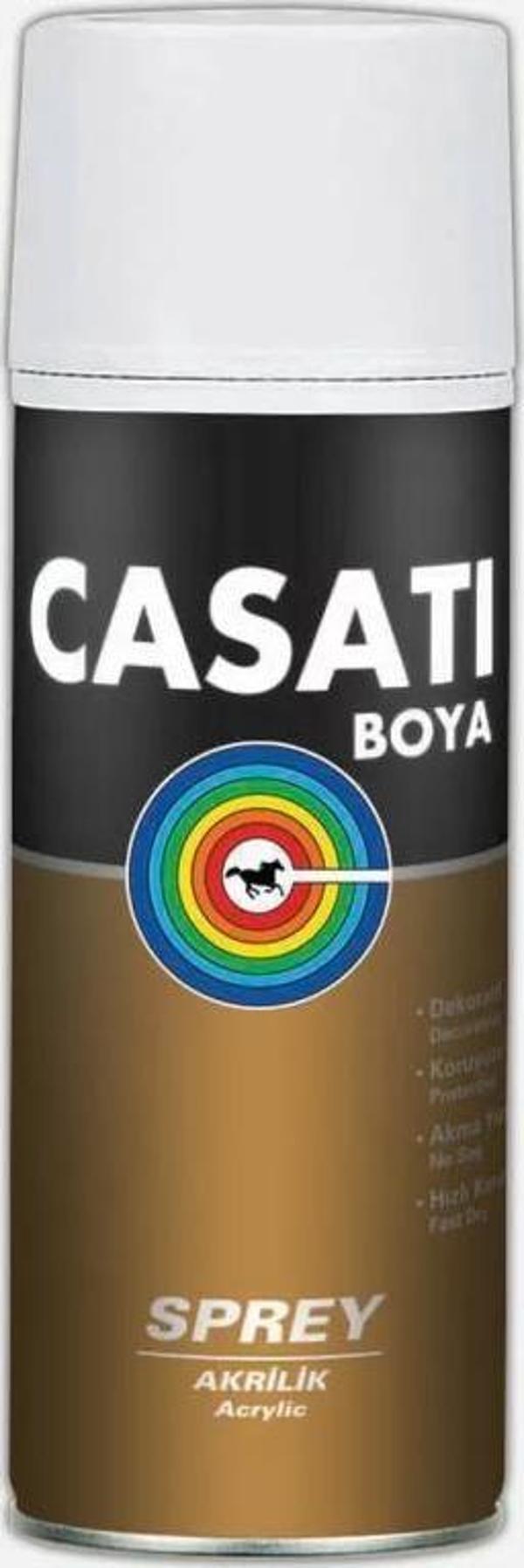 Casati Akrilik Sprey Boya 400 ML S355 Düz Beyaz Ral 9016 - Image 1