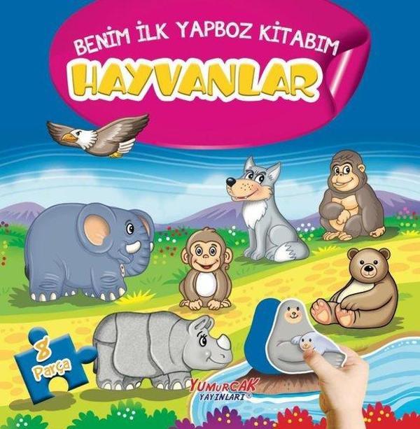 Hayvanlar - Benim İlk Yapboz Kitabım 8 Parça - Yumurcak Yayınları - Image 1