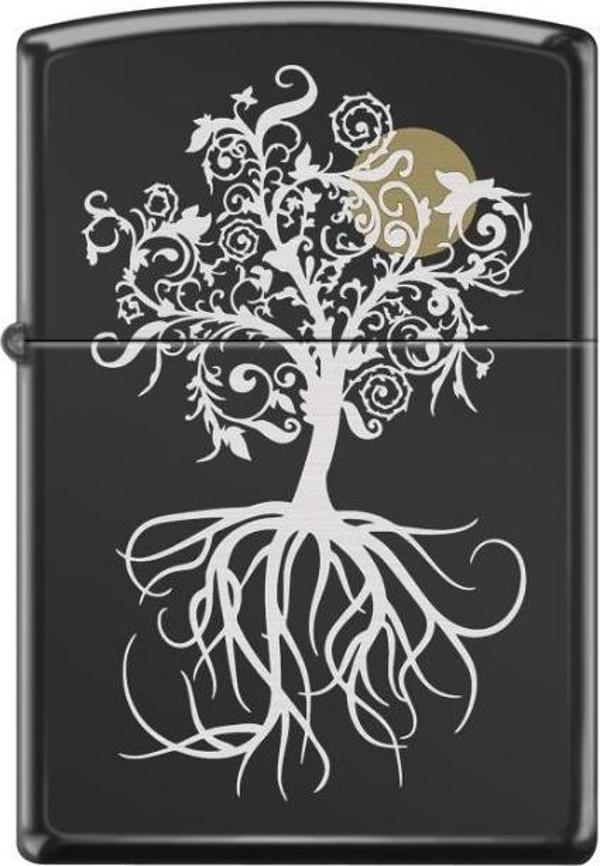 Zippo 24756 Tree And Moon Design Çakmak - Image 1