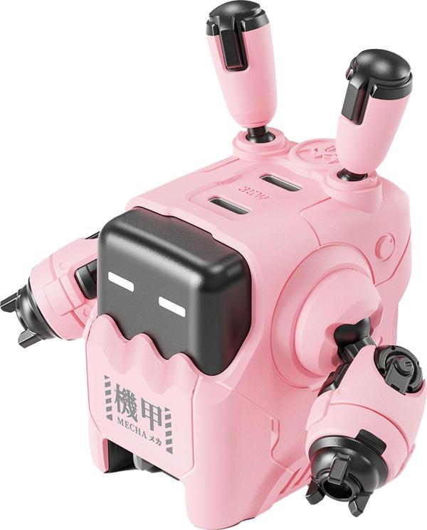 GravaStar Delta35 Pembe Robot Figürlü 35W Hızlı Şarj Adaptörü - Image 1
