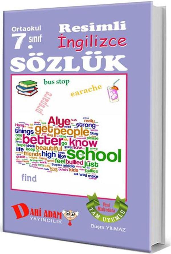 Ortaokul 7. Sınıf Resimli İngilizce Sözlük - Dahi Adam Yayıncılık - Image 1