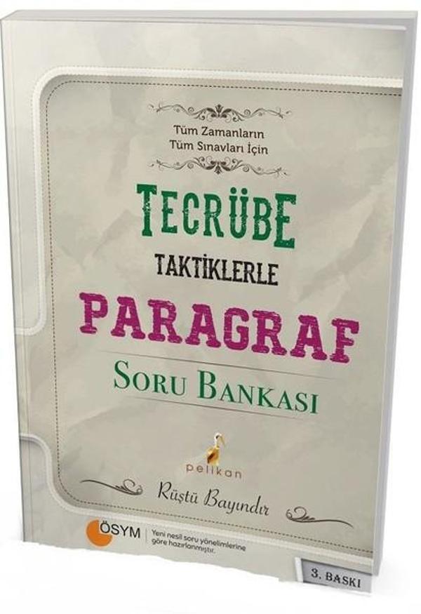 Tecrübe Taktiklerle Paragraf Soru Bankası - Pelikan Yayınları - Image 1