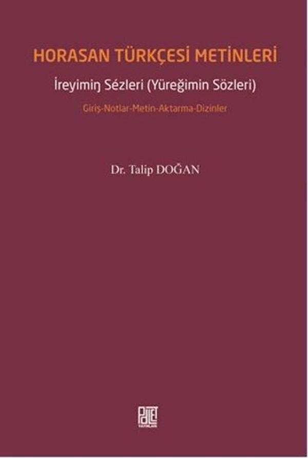 Horasan Türkçesi Metinleri - Palet Yayınları - Image 1