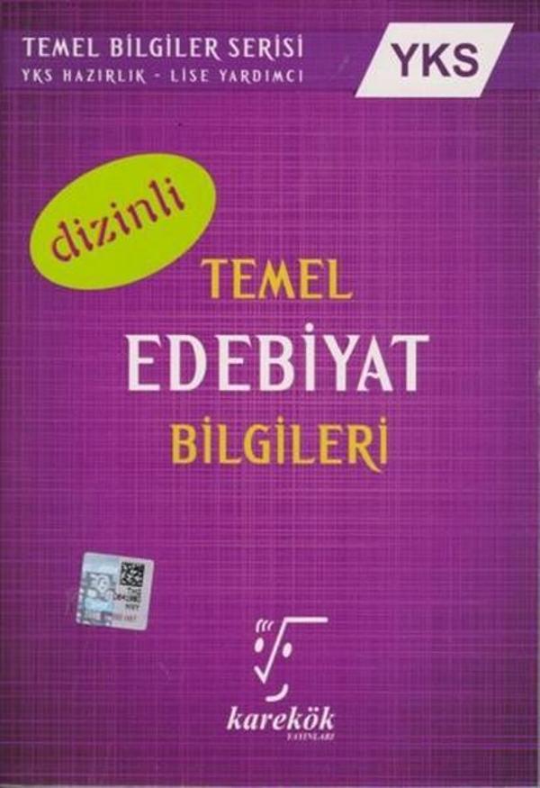 YKS Temel Edebiyat Bilgileri Dizinl - Karekök Eğitim Yayınları - Image 1