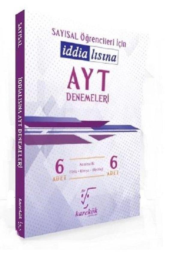 İddialısına AYT Denemeleri Sayısal - Karekök Eğitim Yayınları - Image 1
