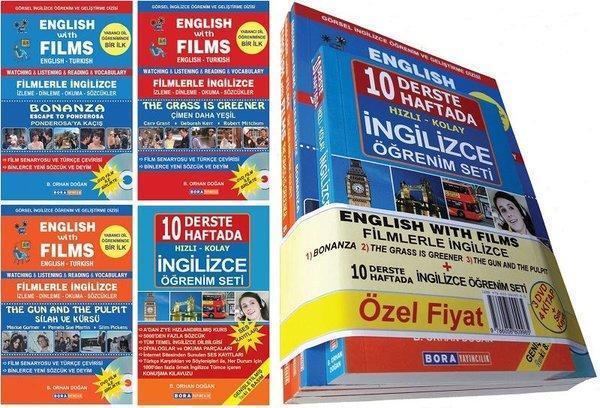 English with Films-Filmlerle 10 Haftada İngilizce Öğrenim Seti - Bora Yayıncılık - Image 1