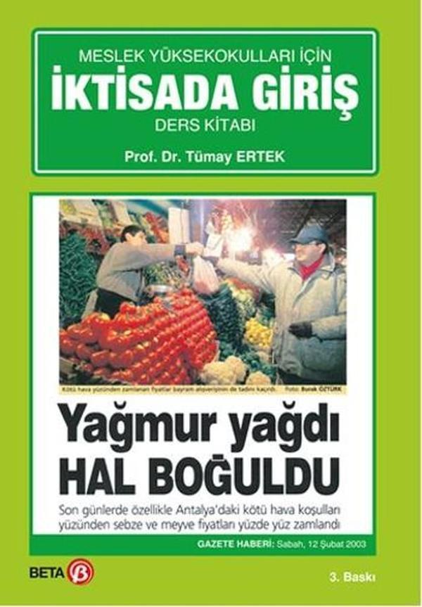 Meslek Yüksek Okulları İçin İktisada Giriş - Beta Yayınları - Image 1