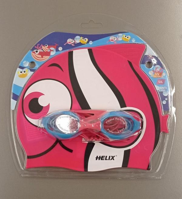 Helix KBS400 Çocuk Yüzücü Gözlüğü ve Bone - Image 1