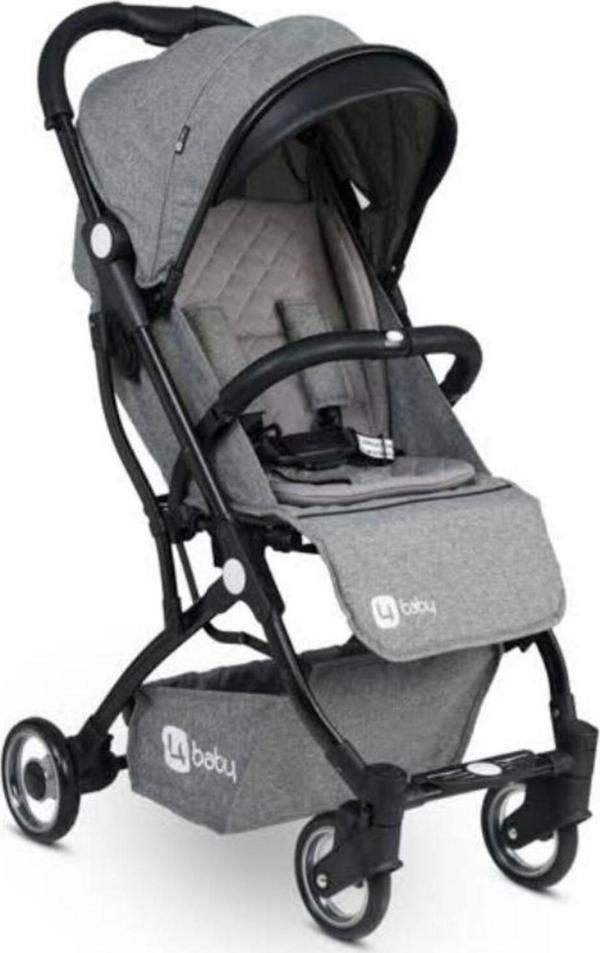 4 Baby 4Baby Drone Siyah Kabin Bebek Arabası - Gri - Image 1