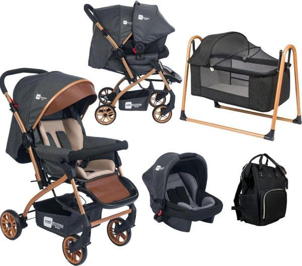 Mimma Baby Artemis Çift Yönlü Bebek Arabası Puset Beşik Çanta Uygun Set - Image 1