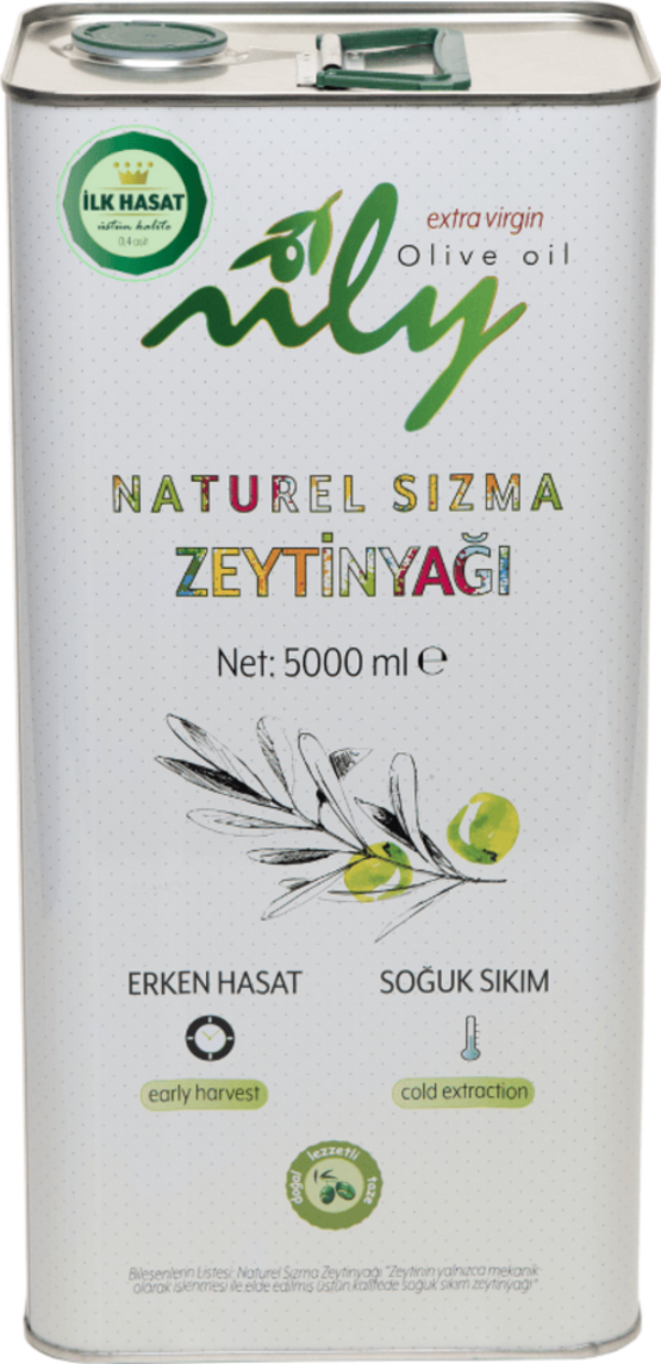 Nily İlk Hasat Soğuk Sıkım Natürel Sızma Zeytinyağı 5 lt - Image 1