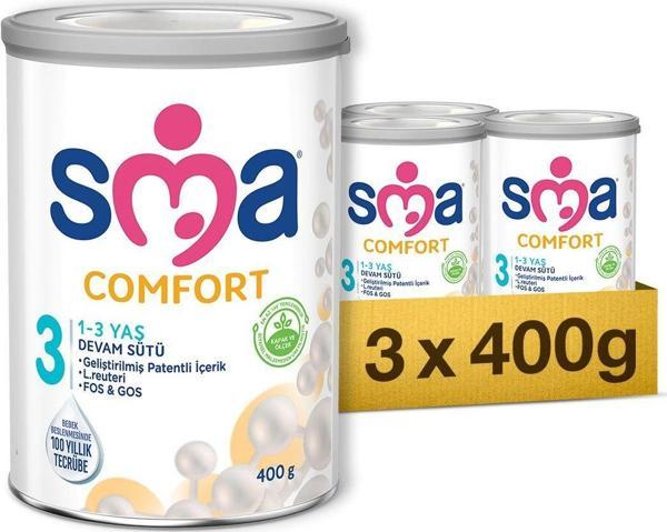 SMA 3 Devam Sütü Comfort 400 Gr X 3 Adet - Image 1