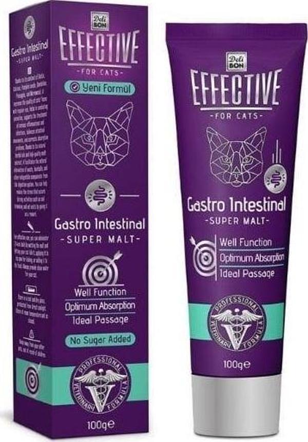 Delibon Effective Gastro Sindirim Sağlığı Destekleyici Kedi Malt Macunu 100 Gr - Image 1