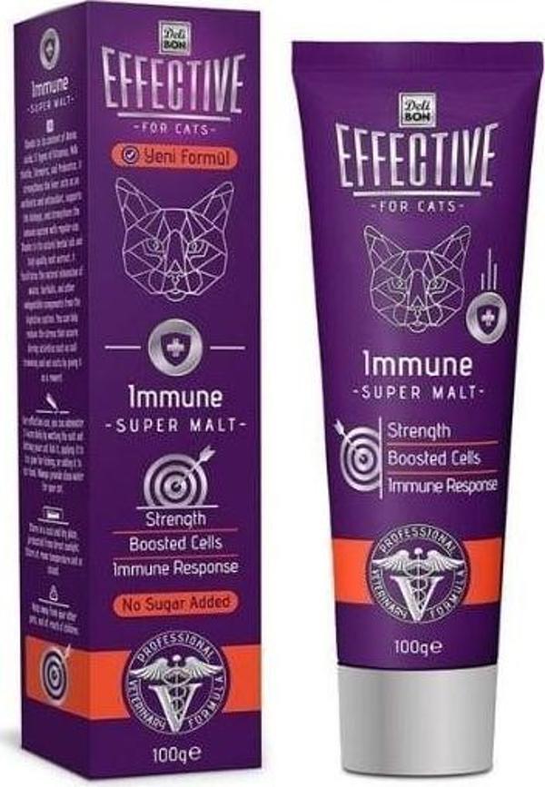 Delibon Effective Immun Bağışıklık Destekleyici Kedi Malt Macunu 100 Gr - Image 1