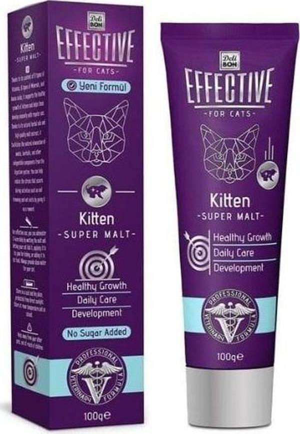 Delibon Effective Kitten Büyüme Destekleyici Yavru Kedi Malt Macunu 100 Gr - Image 1