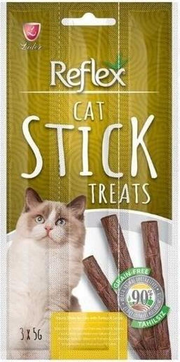 Reflex Hindi ve Kuzulu Stick Kedi Ödül Maması 3 Adet 5 Gr - Image 1