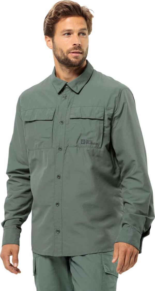 Jack Wolfskin 1404101 Barrier L/S M Gömlek Yeşil Erkek Gömlek L - Image 1