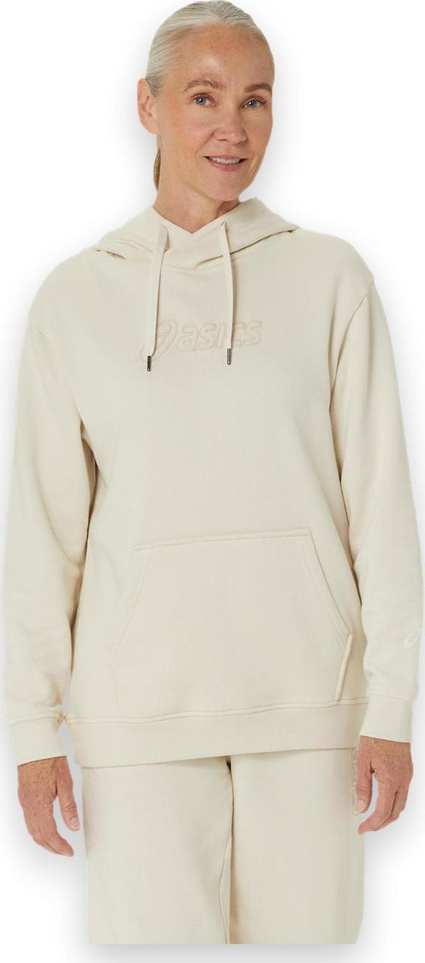 Asics 2032C845 Logo Oth Hoodie Krem Kadın Sweatshirt L - Image 1