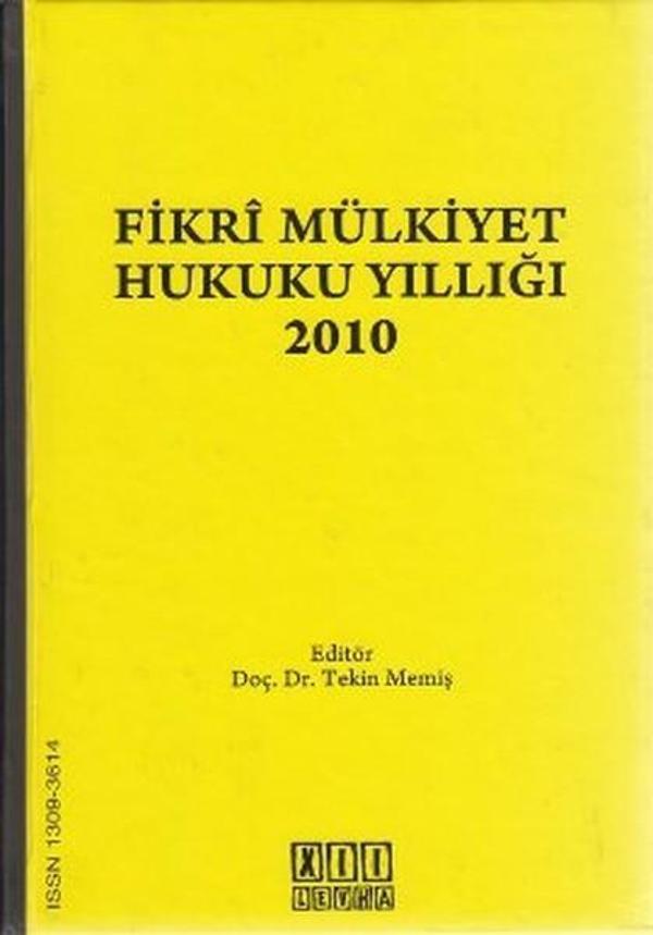 Fikri Mülkiyet Hukuku Yıllığı 2010 - On İki Levha Yayıncılık - Image 1