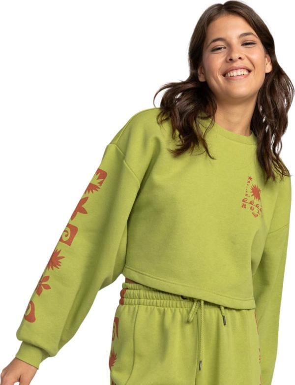 Roxy Erjft04759 Win The Game Sweat Yeşil Kadın Sweatshirt M - Image 1
