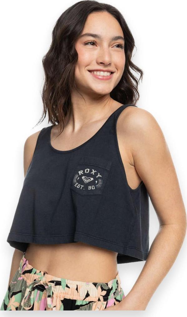 Roxy Erjzt05702 Crop Summer A Crop Atlet Siyah Kadın Atlet M - Image 1