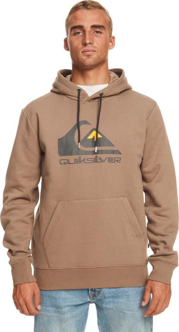 Quiksilver Eqyft04450 Big Logo Hoodie Kahverengi Erkek Sweatshirt L - Image 1