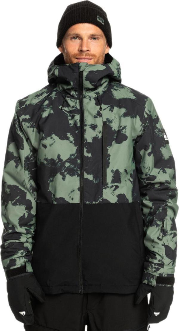 Quiksilver Eqytj03403 Mission Printed Block Jk Yeşil Erkek Mont L - Image 1