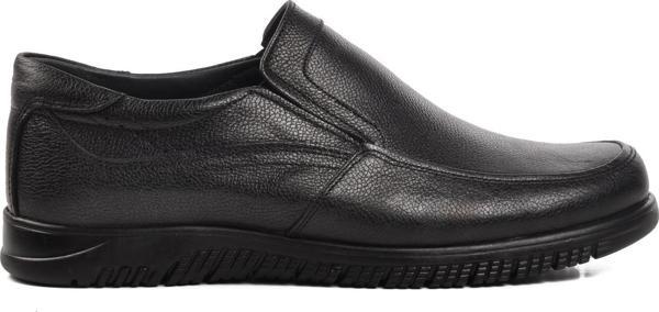 Ayakmod 7019 Siyah Hakiki Deri Erkek Günlük Ayakkabı - Image 1