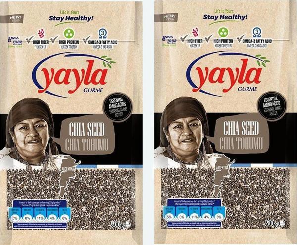 YAYLA CHIA TOHUMU 500 gr x 2 Adet - Image 1
