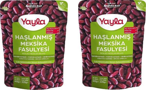 Yayla Haşlanmış Meksika Fasulyesi 400 gr x 2 Adet - Image 1