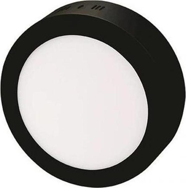 Cata CT-5235 18 Watt Sıva Üstü Yuvarlak Siyah Kasa LED Panel Armatür Beyaz   - Image 1