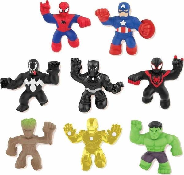 Giochi Preziosi Goojitsu Marvel Minis 8Li Paket Goojitzu Süper Güçlü Esnek Süper Kahraman Seti - Image 1