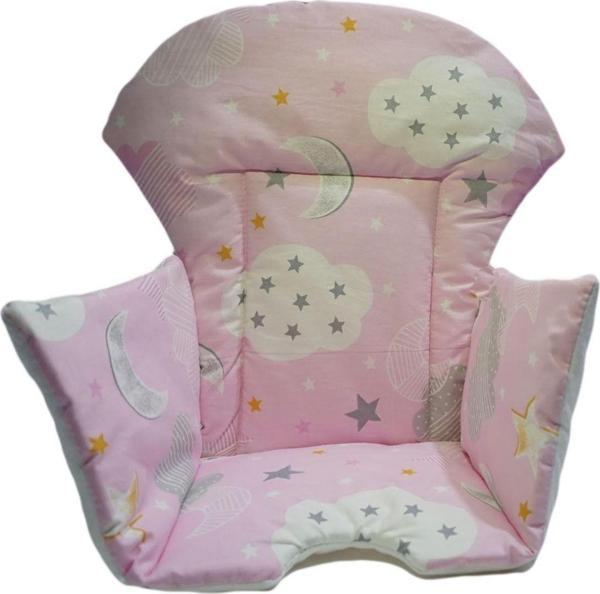 Kidsnino Pembe Bulut Kidsnino Mama Sandalyesi Minderi - Image 1