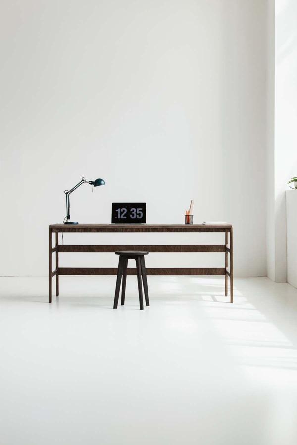 Woodesk Rustico Ahşap Çalışma Masası 180x50 cm Ceviz Renk Cpt4630-180 - Image 1