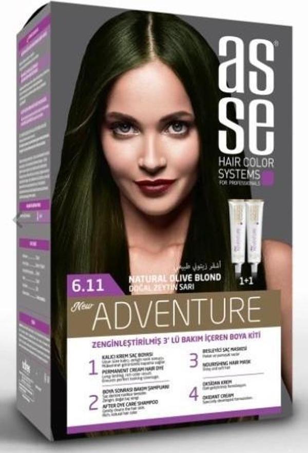 ASSE SET SAÇ BOYASI 6.11 50+50 ML - Image 1